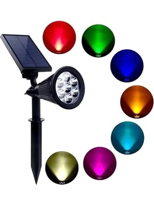 Odea Güneş Enerjili Renk Değiştiren Bahçe Aydınlatma, 7 LED ile Işık Saçıyor