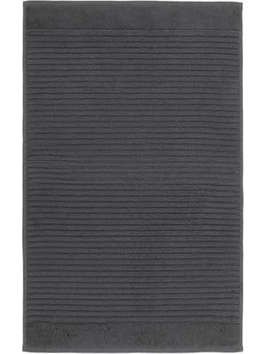 Odea Koyu Gri Renk 50X80 cm Yapılandırılmış Pamuk Havlu