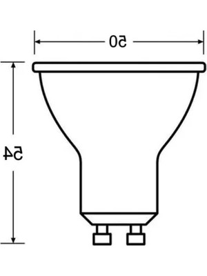Odea 5W LED Spot Ampul - Sarı, GU10 Duy