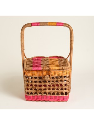 Zsa Zsa Zsu Tam Dao Pembe Rattan Sepet 30x30x44 Cm