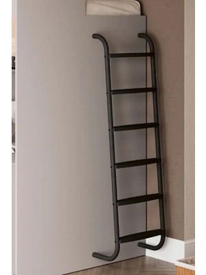 Palmera Lagom Compact Merdiven Metal Siyah G: 44 cm | Y: 146 cm | D: 28 cm
