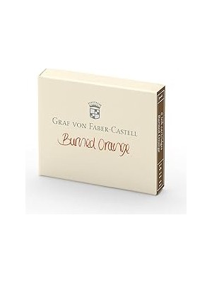 Starseven Graf Von Faber-Castell Dolma Kalem Kartuşu 6'lı Yanık Turuncu