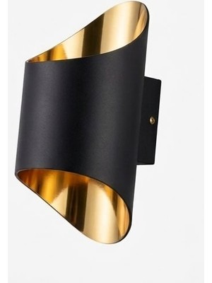 K2 Troya Siyah-Gold Modern Dekoratif Aplik
