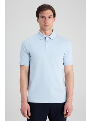 Twn Slim Fit Mavi Pike Dokulu T-Shirt