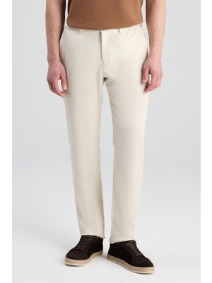 D'S Damat Ds Damat Relaxed Fit (Pilesiz) Bej Armürlü Jogger Pantolon