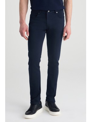 D'S Damat Ds Damat Slim Fit Lacivert Denim Pantolon
