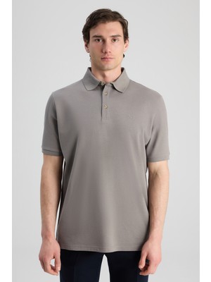D'S Damat Ds Damat Regular Fit Füme Pike Dokulu T-Shirt