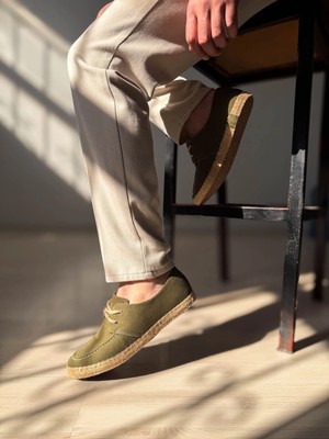 Zerenyus ZRK-T36 Premium Haki Klasik Erkek Espadril