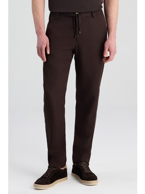 Twn Relaxed Fit (Pilesiz) Kahverengi Jogger Pantolon