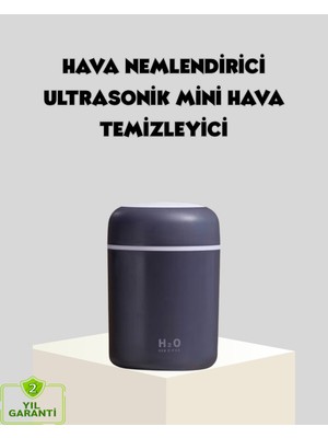 Derin Stok LED Işıklı USB Nemlendirici – Sürekli Aralıklı Püskürtme Modu