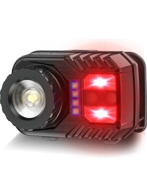 Aycer Peakstar PS-571 Sensör Xpg Cob LED USB Şarj Edilebilir Lityum Pilli Zoomlu Kafa Lambası
