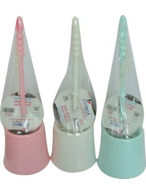 Aycer Plastik Muhafazalı Ipek Tuvalet Klozet Fırça Takımı Karışık Renk ZP-121