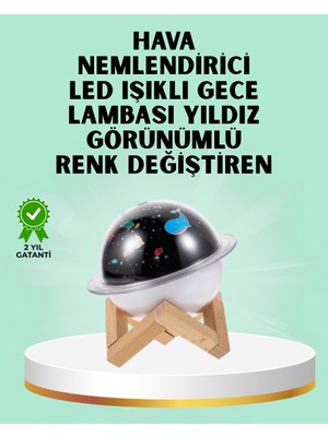 Derin Stok Projektör Işığı Bulunan USB Bağlantılı Mini Aromaterapi Destekli Hava Nemlendirici