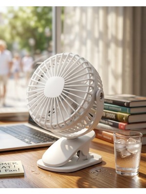 Derin Stok Şarjda Fişte Çalışabilen Portatif Mini Fan