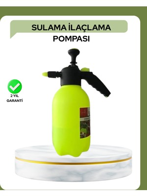 Derin Stok 2 Litre Püskürtücü Bakır Nozullu Ayarlı Sprey Temizlik Bahçe