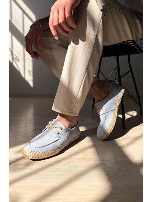 Zerenyus ZRK-T36 Premium Mavi Klasik Erkek Espadril