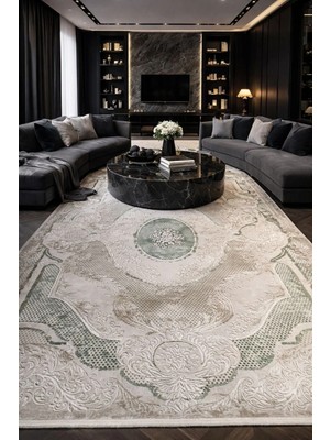 Dinarsu Hayal 34937 Yeşil 064 Salon Halısı Oturma Halısı