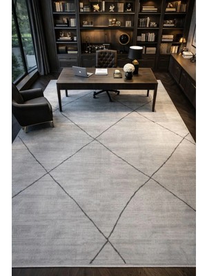 Dinarsu Hayal 37923 Gri Salon Halısı Oturma Halısı