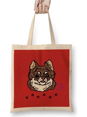 Dekado Funny Dog Lover Gift For Womenmen Bez Çanta Uzun Saplı