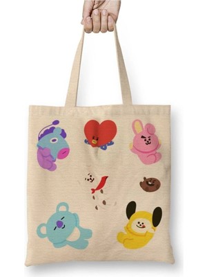 Dekado Bts BT21 01 Bez Çanta Uzun Saplı