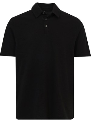 Kinetix MB Legato 12BS501 Siyah Erkek Polo Yaka Kısa Kol T-Shirt