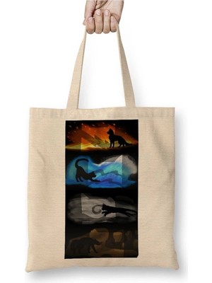 Dekado Warrior Cats Four Elements, Four Clans Bez Çanta Uzun Saplı