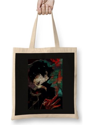 Dekado Ken Kaneki Tokyo Ghoul 01 Bez Çanta Uzun Saplı