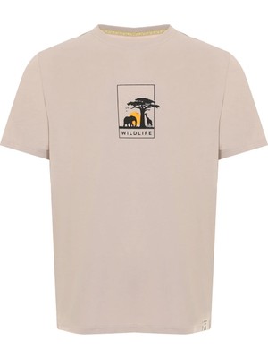 Lumberjack ml Vaha 11NAT013 Taş Rengi Erkek Kısa Kol T-Shirt