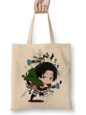 Dekado Chibi Levi Ackerman Bez Çanta Uzun Saplı