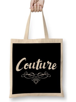 Dekado French Slogan Couture Bez Çanta Uzun Saplı