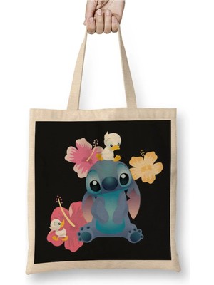 Dekado Cartoons Stitch Bez Çanta Uzun Saplı