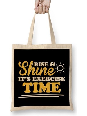 Dekado Rise And Shine It's Exercise Time Bez Çanta Uzun Saplı