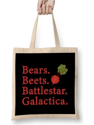 Dekado Bears Beets Battlestar Galactica The Office Bez Çanta Uzun Saplı