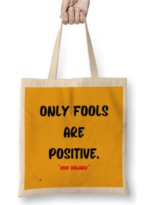 Dekado Positive Quotes Gift -Motivational Success - Entrepreneurs Inspiration Bez Çanta Uzun Saplı