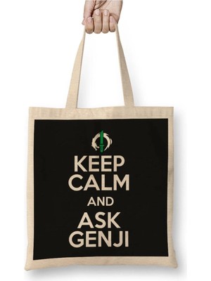 Dekado Keep Calm And Ask Genji Overwatch Bez Çanta Uzun Saplı
