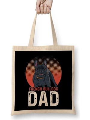 Dekado French Bulldog Lover Dad Bez Çanta Uzun Saplı