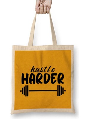 Dekado Gym Workout Fitness Lover Motivation Gift Quotes For Men Women Bez Çanta Uzun Saplı