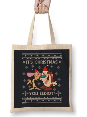 Dekado Ren And Stimpy Its Christmas You Eediot Bez Çanta Uzun Saplı