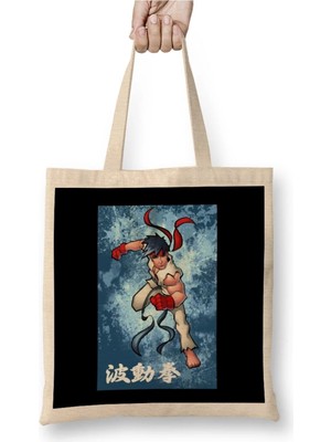 Dekado Street Fighter Ryu Fan Art Bez Çanta Uzun Saplı