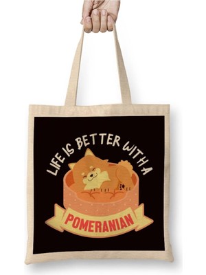 Dekado Life Better With Guinea Pig Rodent Pets Cavies Bez Çanta Uzun Saplı