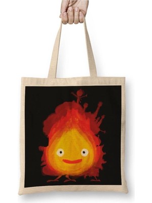 Dekado Howls Moving Castle Calcifer Bez Çanta Uzun Saplı