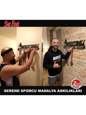 Serend Basketbol Madalya Askılığı, Madalya Askısı, Duvara Monte Madalya Tutucu, Ödül Duvar Askılığı