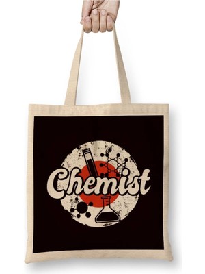 Dekado Chemist Japan Flag Laboratory Chemistry Pharmacist Lab Tech Bez Çanta Uzun Saplı