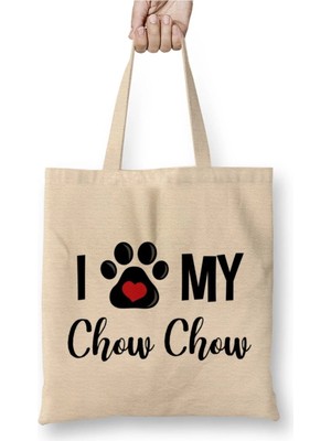 Dekado I Love My Chow Chow Bez Çanta Uzun Saplı