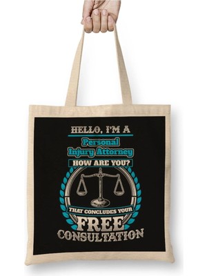 Dekado Lawyer Humor For A Personal Injury Attorney Bez Çanta Uzun Saplı