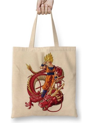 Dekado Goku Dragon Red Bez Çanta Uzun Saplı