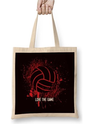 Dekado Love The Volleyball Game Team Coach Beach Volleyball Setter Bez Çanta Uzun Saplı