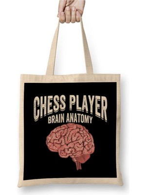 Dekado Chess Brain Anatomy Of A Chess Player 01 Bez Çanta Uzun Saplı