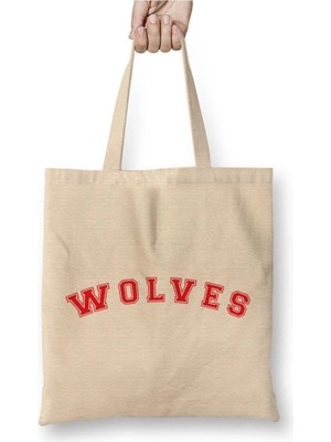 Dekado Wolves Baseball Style Font Bez Çanta Uzun Saplı