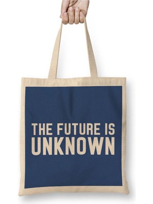 Dekado The Future Is Unknown Slogan Bez Çanta Uzun Saplı